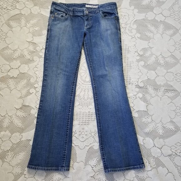 DKNY Low Rise Bootcut Medium Wash Jeans Size 11R - Picture 2 of 12
